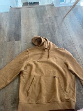 Brahma Camel Brown Pullover Hoodie with Kangaroo Pocket